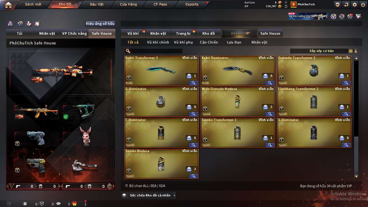 shop acc cf uy tin gia re
